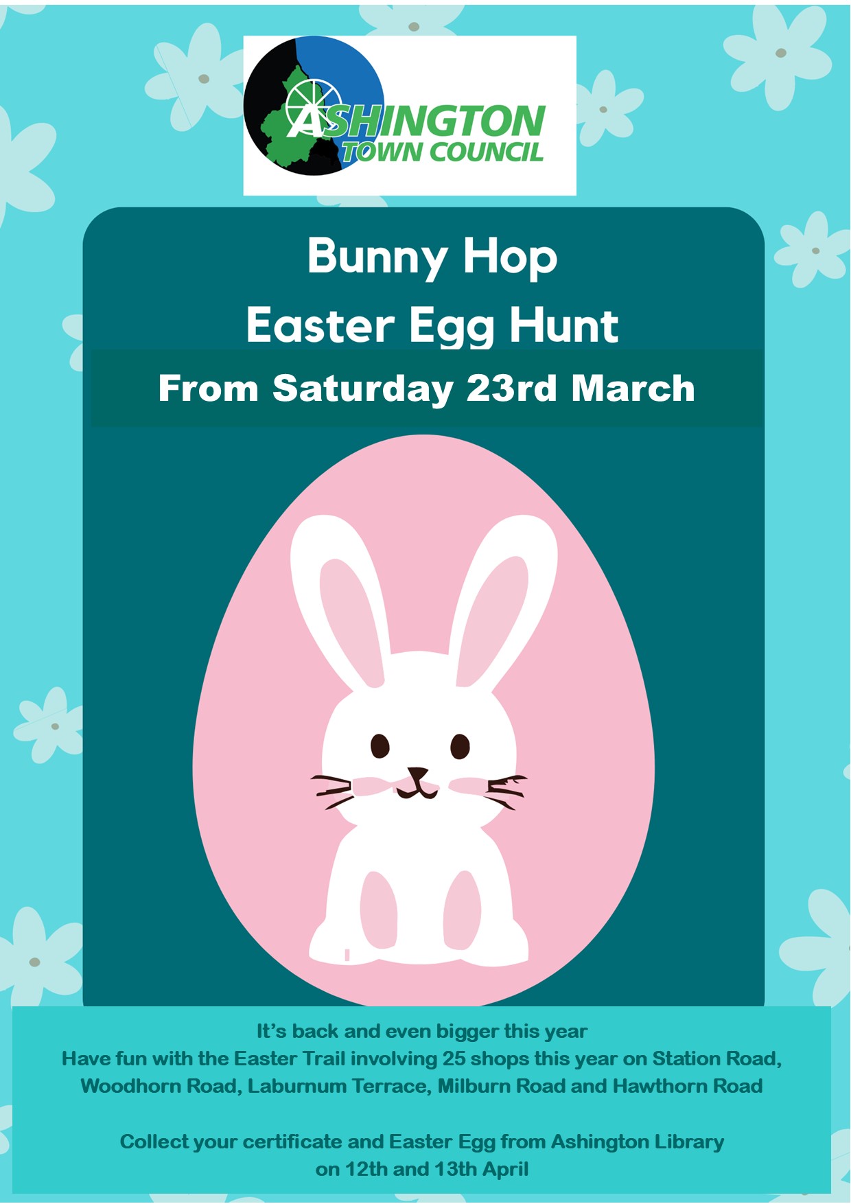 Hop to It! Ashington Town Council Launches Bunny Hop Easter Trail