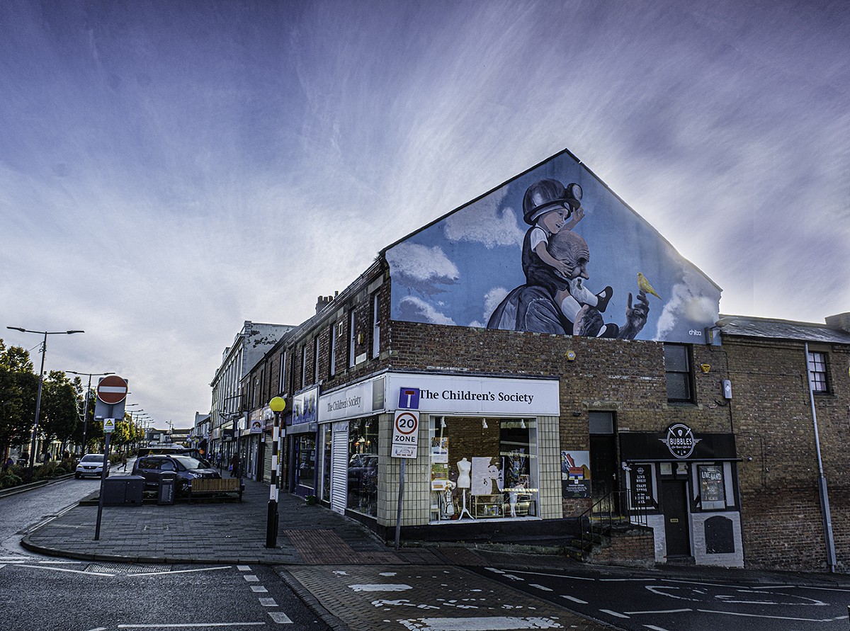 Ashington Town Centre gable end