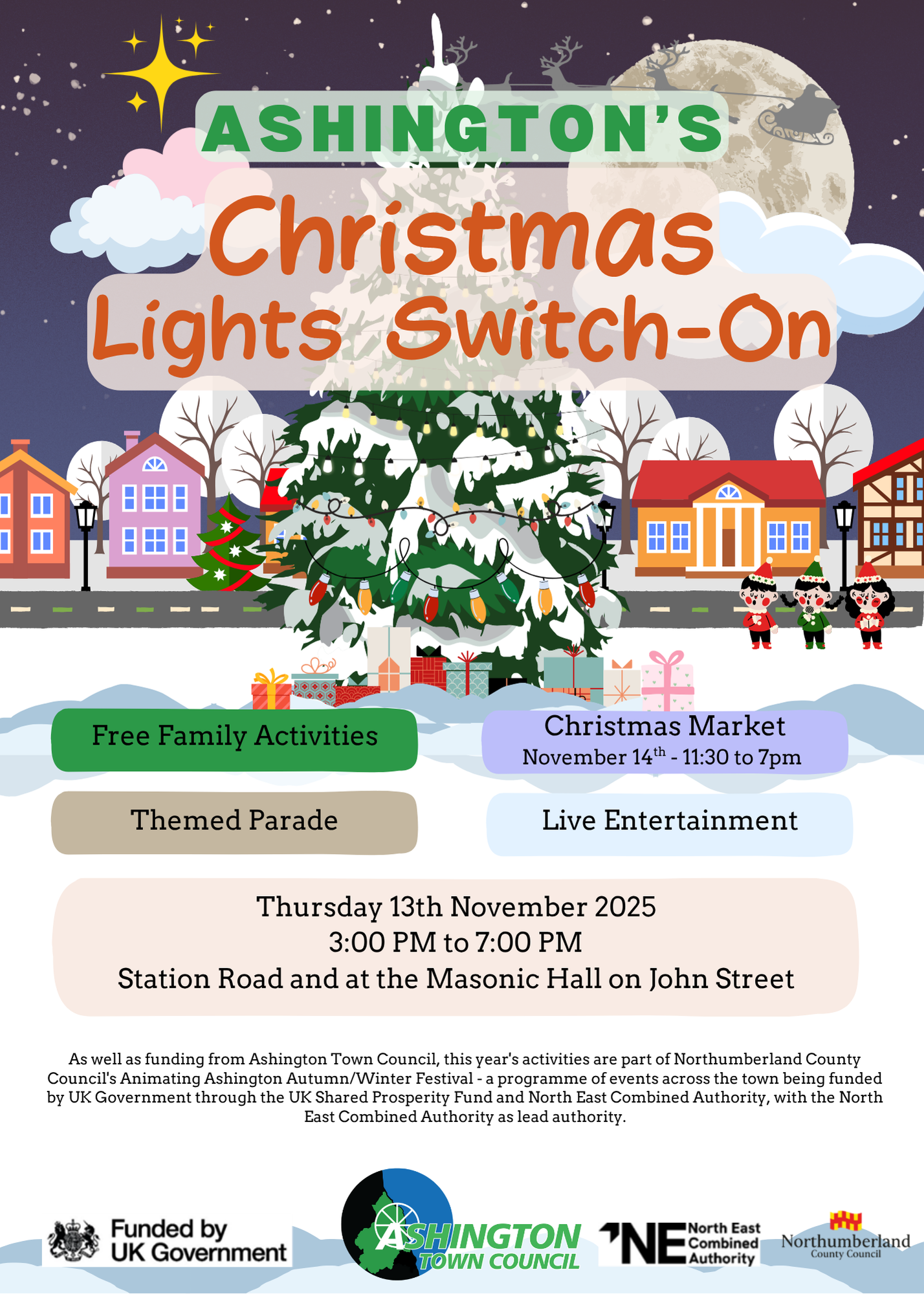 Ashington’s New Christmas Tree – Give it a chance to shine!