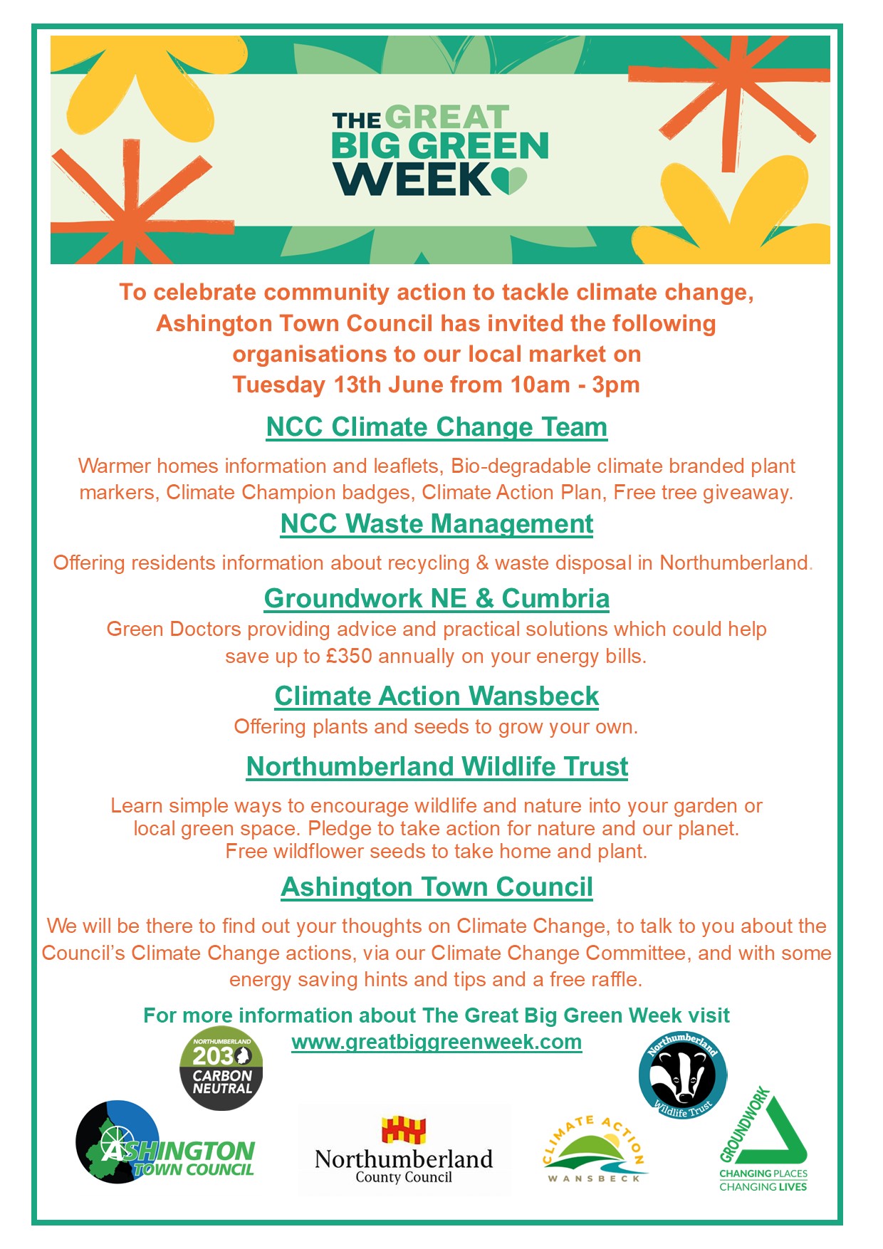 The Great Big Green Week Ashington Event