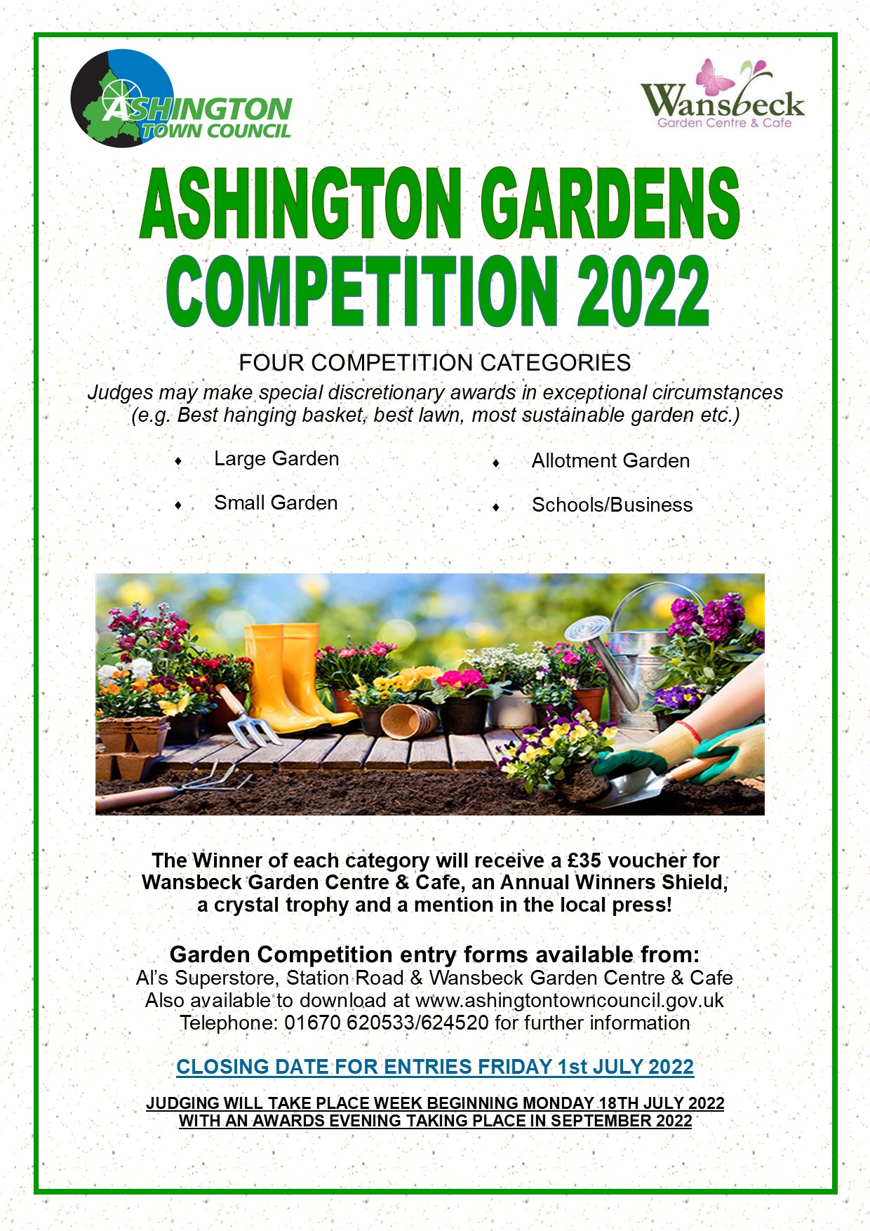 Popular Ashington Gardens Competition to take place again this year