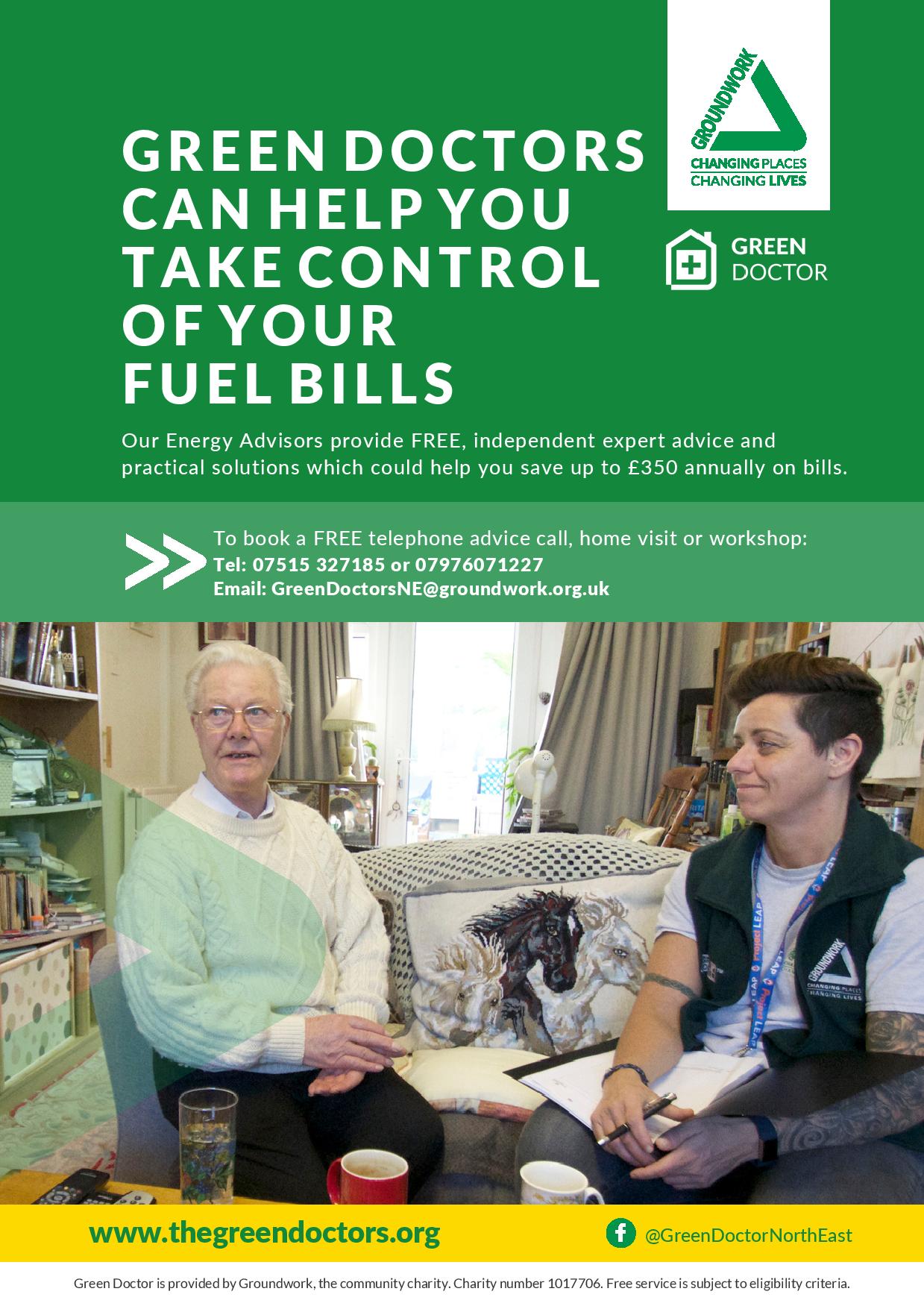 Groundwork NE Green Doctors can help you take control of fuel bills