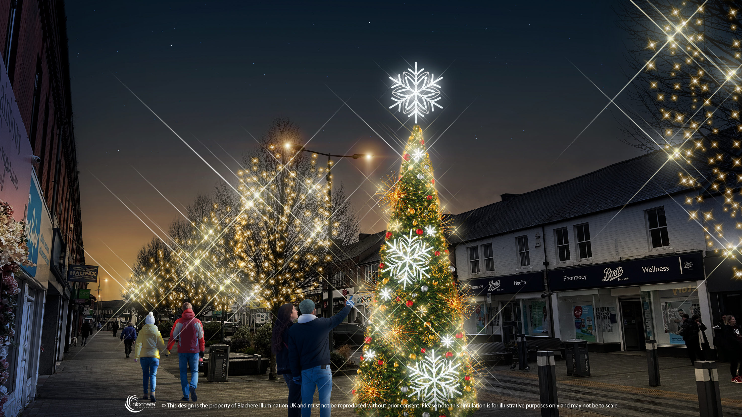 Ashington Town Council Announces New Festive Lighting Partner