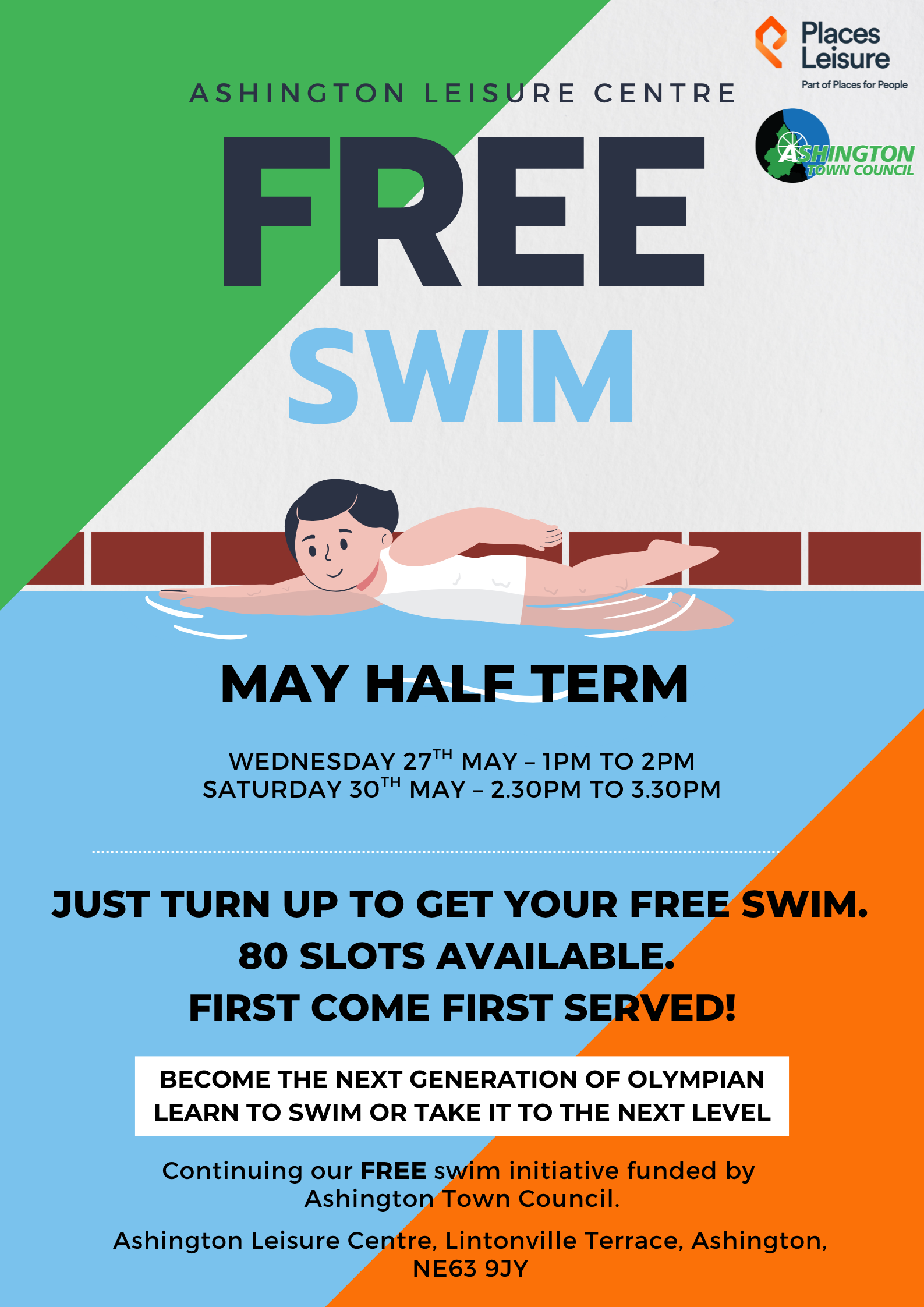 May Half Term Free Swim