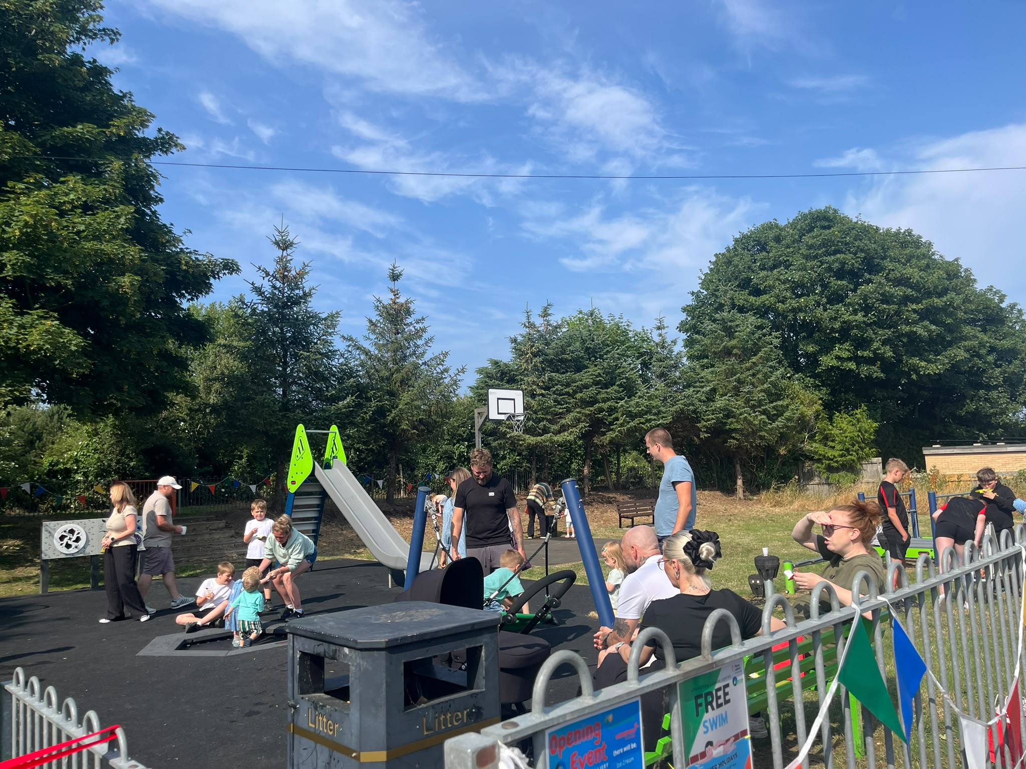 CELEBRATIONS AS NORTH SEATON COLLIERY PLAY AREA OFFICIALLY OPENS