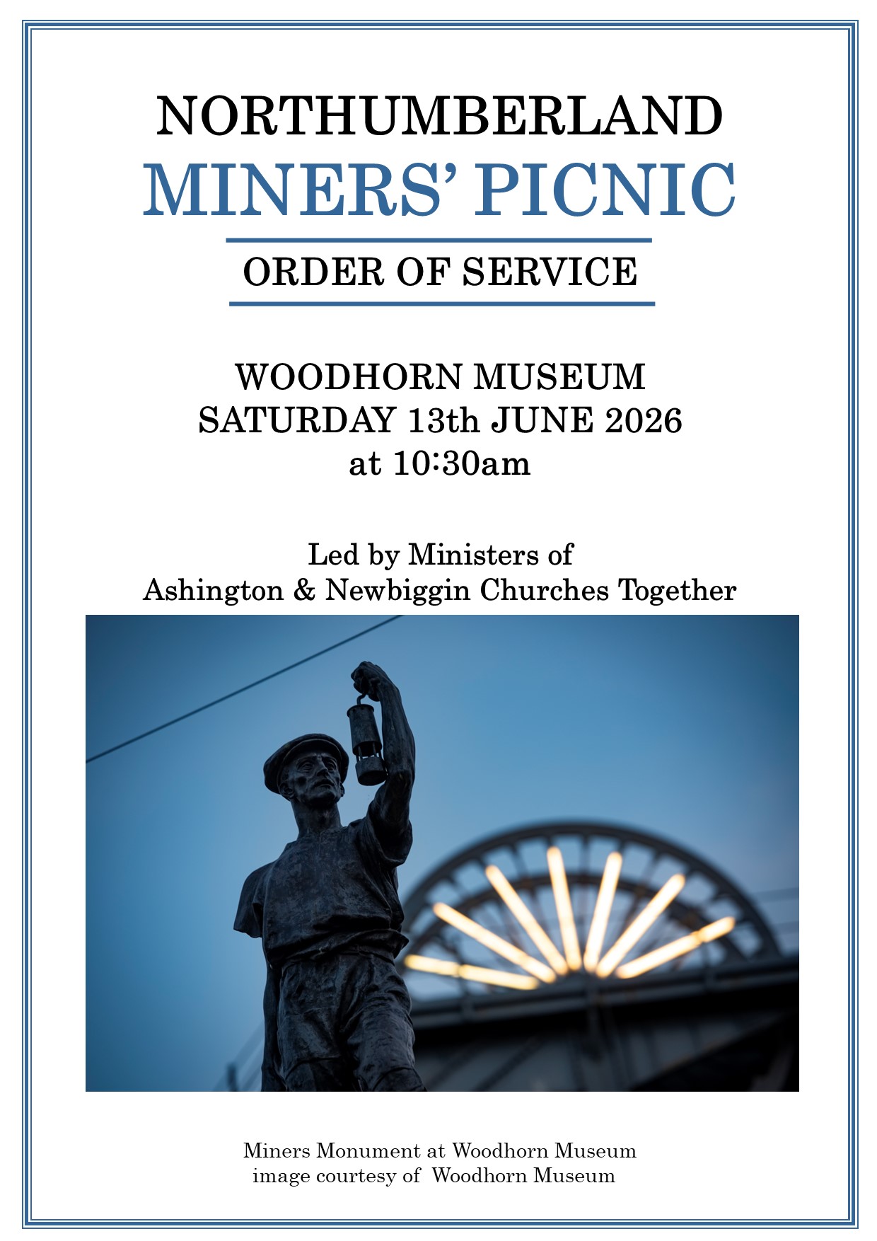 Miners’ Memorial Service to Honour Northumberland’s Mining Heritage at Annual Picnic