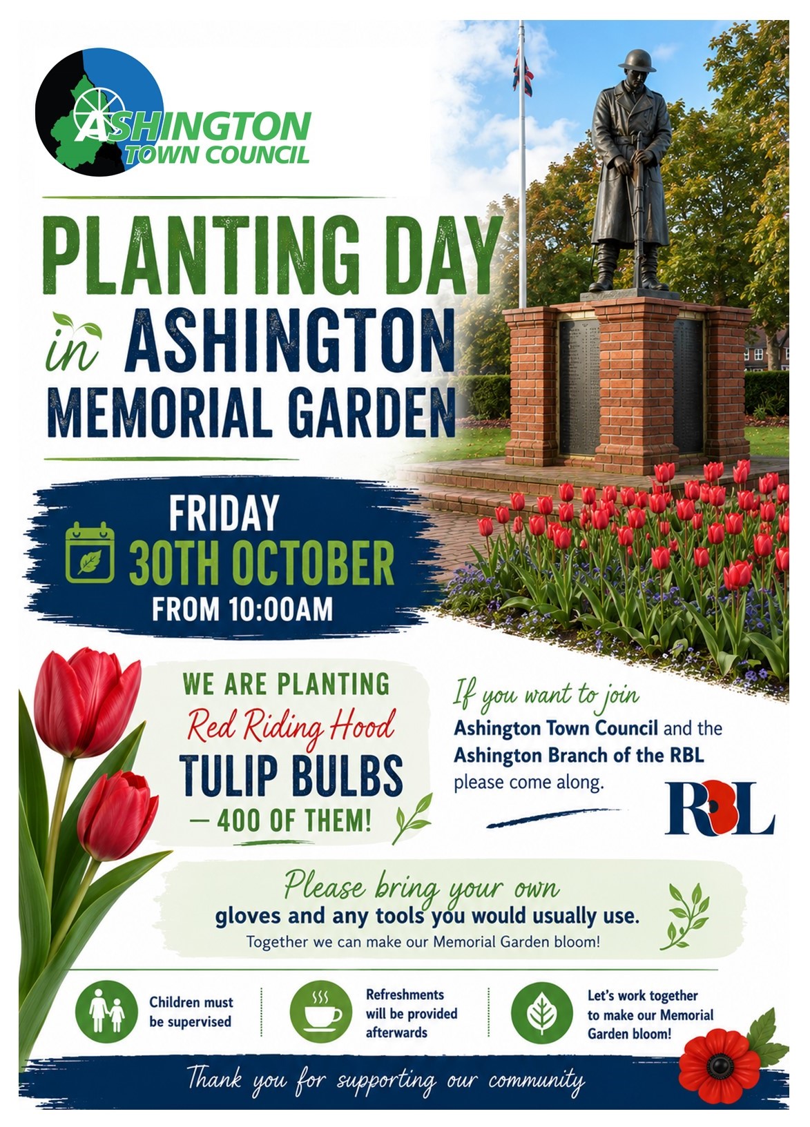 Planting Day at Ashington Memorial Garden