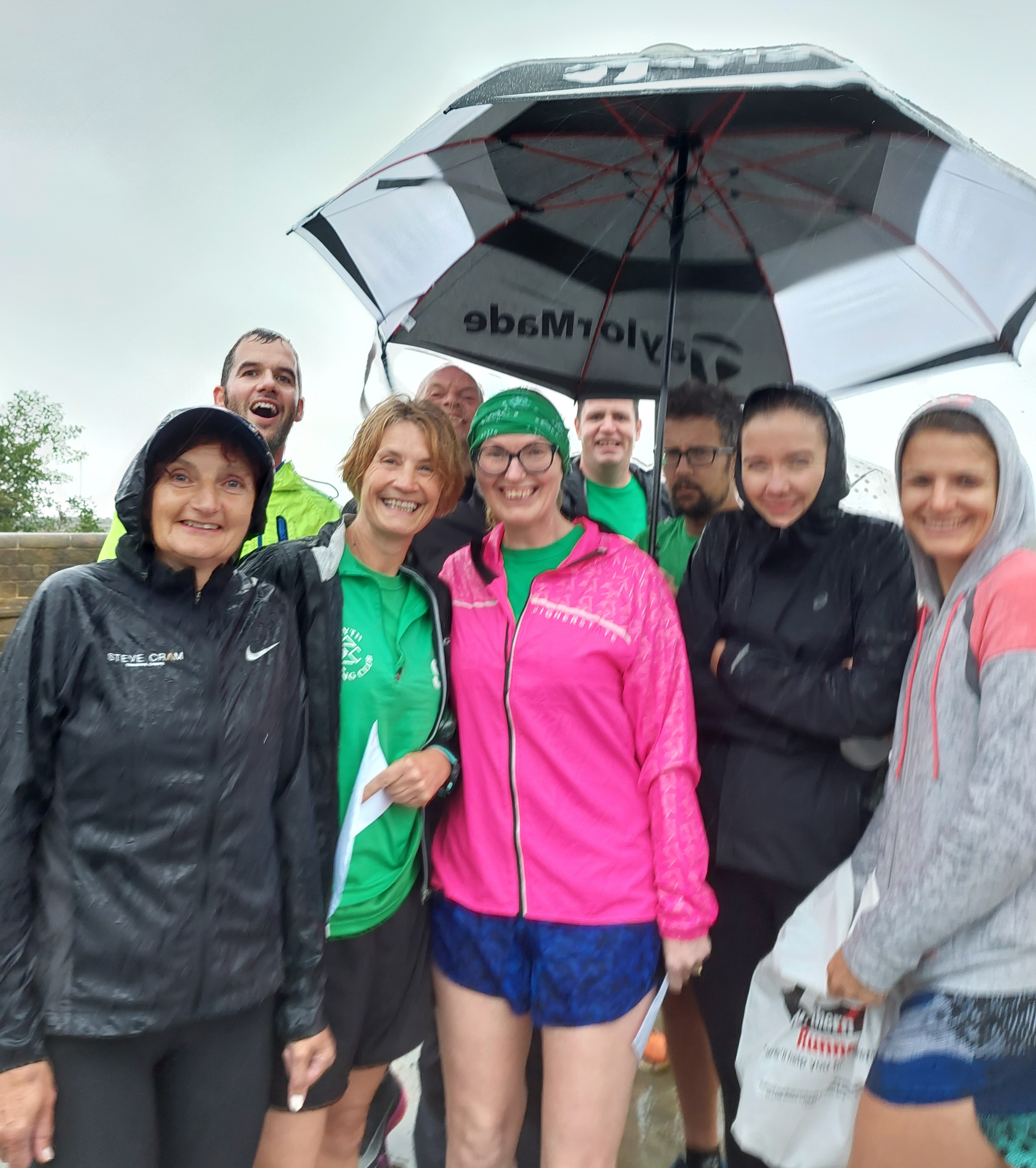 Wet and Windy Racing Conditions for Fell em Doon Race