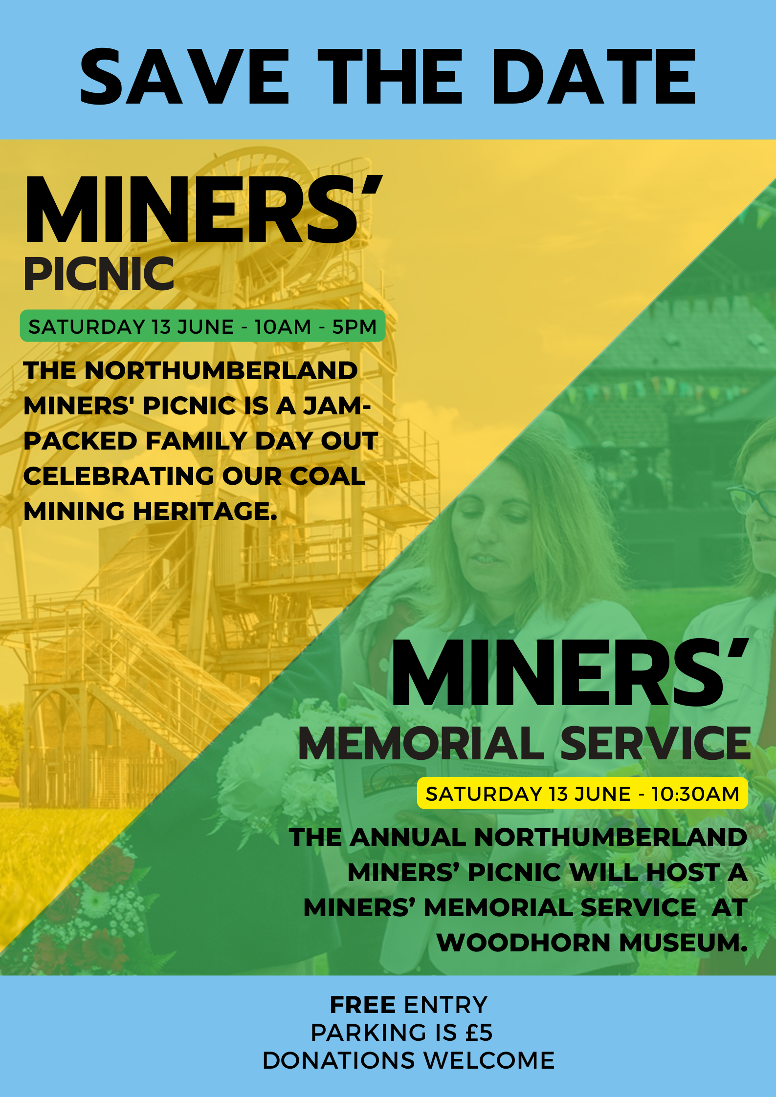 Miners’ Memorial Service to Honour Northumberland’s Mining Heritage at Annual Picnic