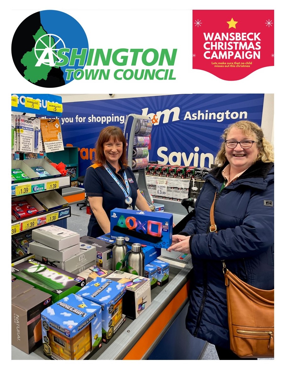Ashington Town Council fund Christmas cheer with grant to Wansbeck Christmas Campaign