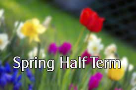 image of flowers with spring half term text