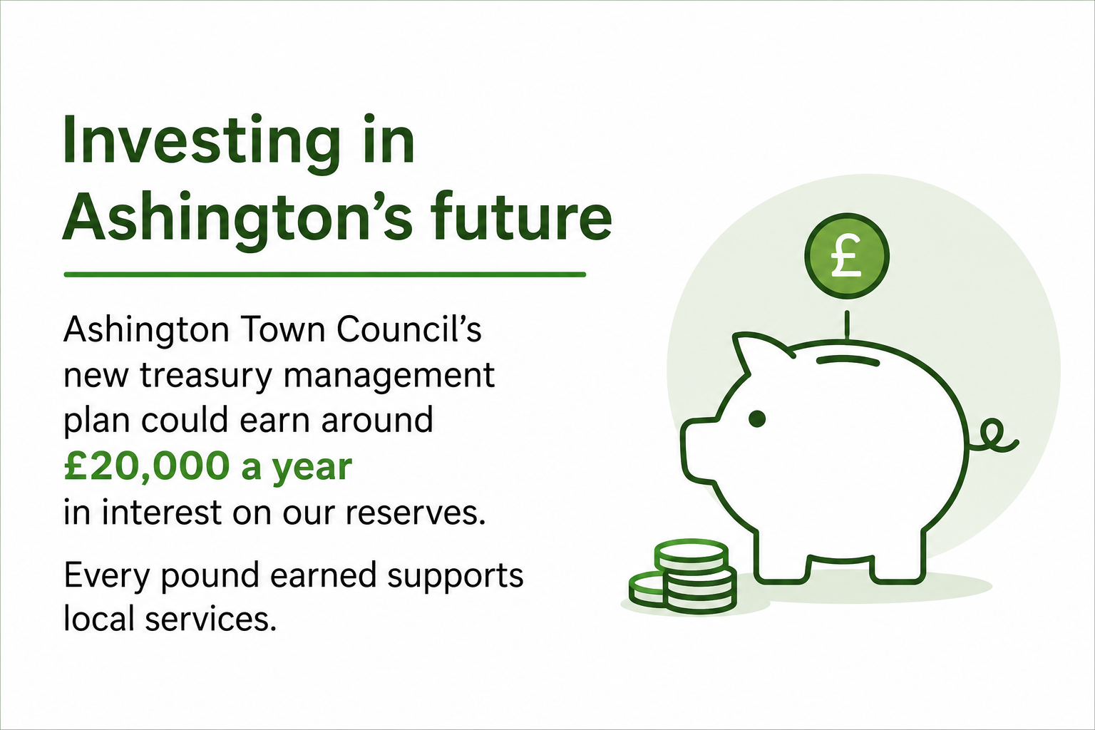 Ashington Town Council set to put public money to work with new treasury management plan